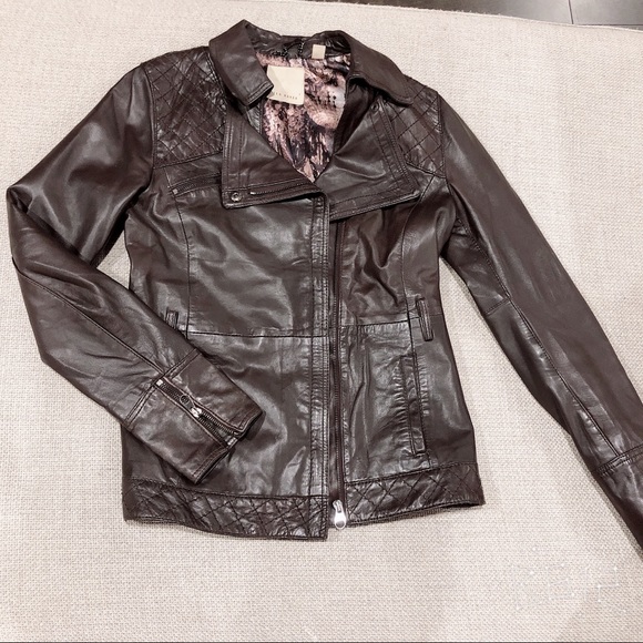 Ted Baker brown Trench leather jacket - Picture 2 of 8